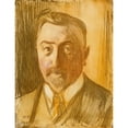 thumbnail image 2 of Magnus Enckell 15x18 Black Ornate Wood Framed Double Matted Museum Art Print Titled - Portrait of Chamberlain Hjalmar Linder (1906), 2 of 5