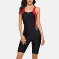 thumbnail image 4 of Sociala Women's Athletic Swimsuit Hollow-out Boyleg Sport Swimwear, 4 of 7