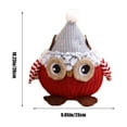 thumbnail image 3 of Christmas Owl Decoration Doll, Unique Christmas Decorations and Gifts, Cute Soft Fabric Owl Plush for Holiday Decor, Festive Home and Office Desktop Accent, 3 of 7