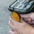 thumbnail image 2 of Etiqueta engomada del reflector de la bicicleta Reflectores de advertencia de seguridad para la motocicleta Naranja JShteea  El nuevo, 2 of 6