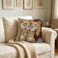 thumbnail image 4 of Cute Animals Print Throw Pillow Cover Soft Cushion Cases Holiday Farmhouse Home Decor for Sofa Bed Couch Porch, 18x21in, 4 of 6