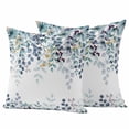 thumbnail image 6 of Green Blue Eucalyptus Leaves Outdoor Pillow Covers 16x16 Inch Throw Pillow Covers Set of 2 Waterproof Decorative Pillow Cases Summer Botanical Weeping Cushion Covers for Patio Furniture Garden Couch, 6 of 8