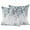 White Turquoise, variant on Pink Eucalyptus Leaves Outdoor Pillow Covers 18x18 Set of 2,Waterproof Patio Throw Pillowcase Protectors,Summer Botanical Watercolor Decorative Pillow Shams Cushion Covers for Seat Bed Couch Sofa