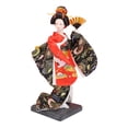 thumbnail image 2 of Muñeca geisha japonesa étnica, figura coleccionable, estilo vintage, colección artesanal. Estilo B, 2 of 9