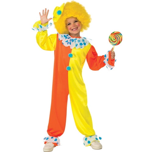 Neon Clown Girls Jumpsuit Halloween Costume - Walmart.com