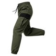 thumbnail image 4 of Zpanxa Mens Jogger Pants Nylon Tactical Cargo Jogger Pants with Drawstring Waist and Multi Pockets, 4 of 8