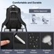 thumbnail image 5 of Mochila para portátil HOMIEE, delgada y duradera, de 17 pulgadas con puerto USB, negra, 5 of 7