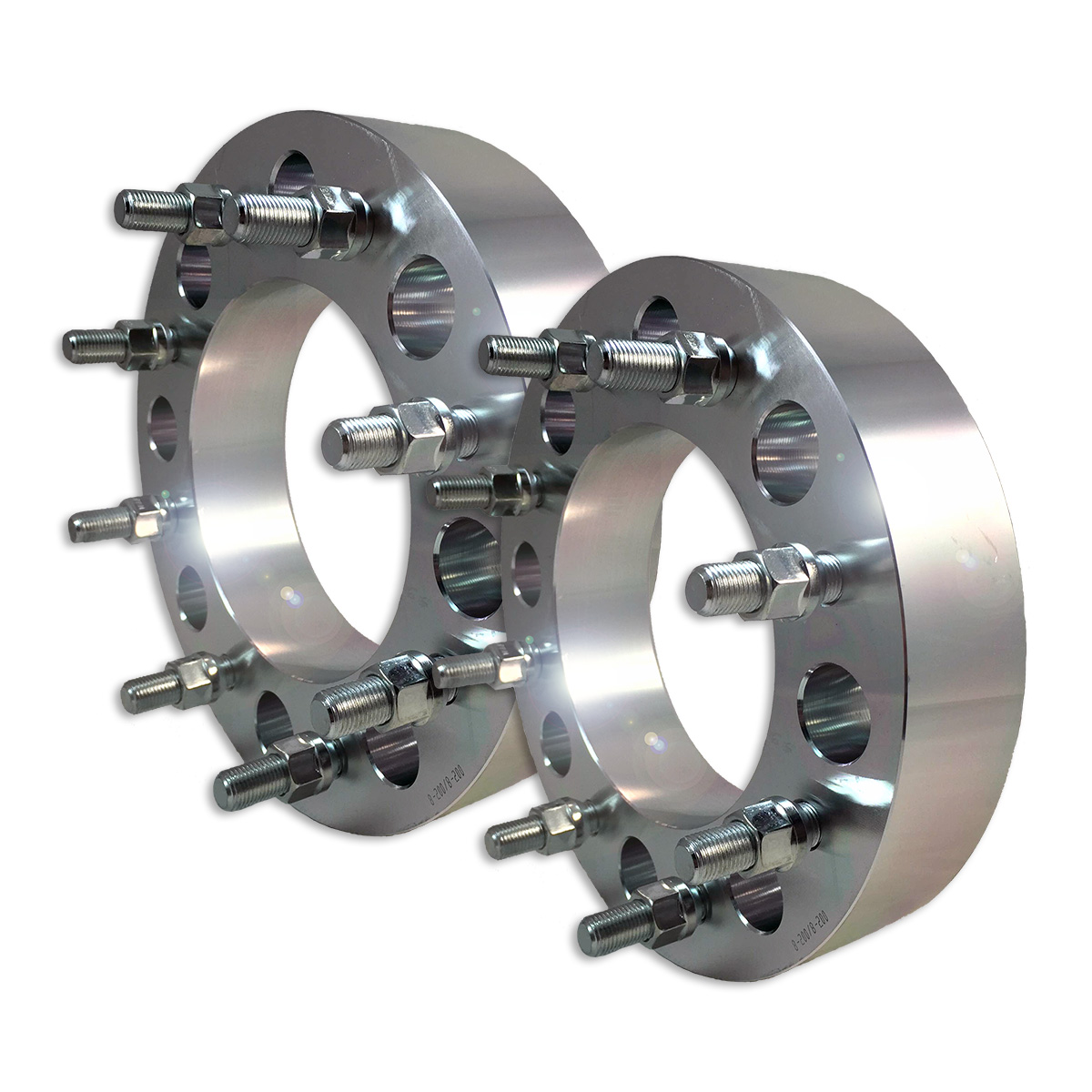 2 Billet Wheel Spacer Adapters 8x210 2" Width M14x1.5 155mm