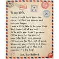 thumbnail image 6 of Personalized to My Mom Blanket from Daughter Son Love Letter Mail to Mom Birthday Mothers Day Christmas Customized Fleece Sherpa Blanket, Custom Name Throw Blanket Gifts for Women, Her, Mother, 6 of 6