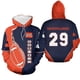 thumbnail image 3 of Sudadera con capucha de fútbol americano personalizada con nombre y número para hombre, jersey con estampado 3D, novedad en sudaderas con capucha para mujer, sudadera de moda Harajuku y2k, 3 of 5