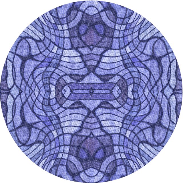 Ahgly Company Tapis d'Intérieur Lavable en Machine Carré Transitionnel Bleu Ciel, 3 Pieds Carré