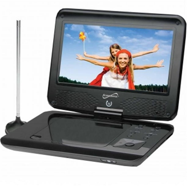 Supersonic in. TFT Portable DVD&#44; CD & Mp3 Player TV Tuner&#44; USB & SD Card Slot - Walmart.com