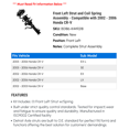 thumbnail image 2 of Front Left Strut and Coil Spring Assembly - Compatible with 2002 - 2006 Honda CR-V 2003 2004 2005, 2 of 2