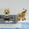 thumbnail image 2 of Escultura de mesa,Escultura de cabeza de tigre Estatua moderna de sobremesa,Figura de cabeza de animal para decoración de escritorio de resina.,Figura de escritorio,Estante de estatua de, 2 of 8