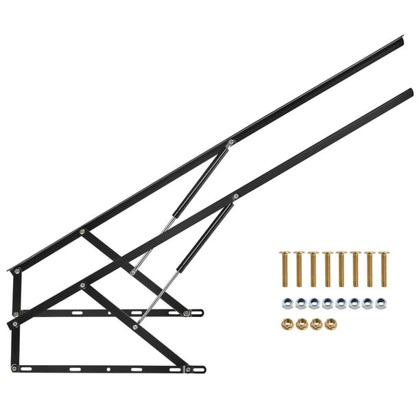 Elevador de cama VEVOR, 59 x 79 pulgadas, compatible con camas de tamaño estándar, capacidad de carga de 265 libras, kit de hardware mecánico para cama de pared de bricolaje