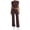 Brown, variant on LEKWK Workout Sets for Women 2 Piece Short Sleeve Crewneck Crop Tops and Tummy Control Straight Leg Pants Summer Yoga Gym Athletic Running Casual Outfits