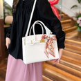 thumbnail image 2 of Nuevo bolso con cierre, bufanda, bolso de platino, bolso cruzado popular, bolso de hombro de mano con patrón de litchi, estilo moderno, 2 of 5