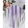 thumbnail image 2 of Round Placemats Set of 4 Purple Grey Place Mats Washable Woven Placemat Abstract Art Texture Circle Braided Table Mat for Kitchen Dining Table Party Home Decor 15 Inch, 2 of 8