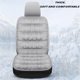 thumbnail image 3 of Cojín de asiento de coche Fundas de asiento de felpa de lujo para asiento delantero de coche inferior+respaldo, protector de cojín de asiento universal cálido en invierno funciona con sedán SUV Pickup, 3 of 3