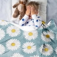 thumbnail image 2 of LHSHID Flower Daisy Gifts Blanket Flannel Soft and Comfortable Anti static Bed Sofa Blanket 60x80in, 2 of 6