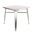 thumbnail image 3 of Dreux Gunmetal Steel Dining Table 30 Inch, 3 of 5
