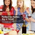thumbnail image 6 of Complete Electric Wine Aerator Decanter and Pourer Enhances Wine Flavor of All Ages WAERATOR (Red), 6 of 9