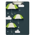 thumbnail image 2 of Coolnut Umbrella Clouds Creative 12.5"x9" Clipboard, Acrylic Fashion Letter A4 Size Clipboards with Metal Clip for Nurses, Students,Teacher,Women, Man-Gold12x9in, 2 of 7