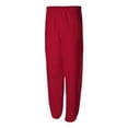 thumbnail image 2 of Jerzees Mens NuBlend Elastic Bottom Sweatpants, S, True Red, 2 of 2