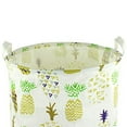 thumbnail image 3 of Orino Pineapple Laundry Baskets, Waterproof 1-Bin Laundry Basket with Handle, Yellow, 1 Count, 3 of 6
