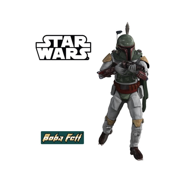 Fathead Boba Fett - Life-Size Officially Licensed Star Wars Removable Wall  Decal - Walmart.com