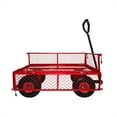 thumbnail image 5 of 3 Cu Ft Steel Garden Cart 300 Lbs. Capacity Heavy Duty with Removable 4 Sides 180° Rotating Handle For Garden Farm, 5 of 9