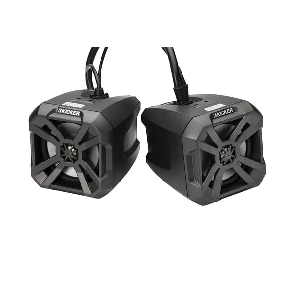 Altavoces KICKER 48BTCAN65 de 6.5 pulgadas con Bluetooth IP66, resistentes a la intemperie
