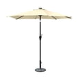 thumbnail image 1 of 9 ft. Aluminum Umbrella with Crank & Solar Guide Tubes - Brown Pole & Tan Fabric, 1 of 1