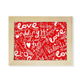 thumbnail image 1 of Celebración del día de San Valentín amor matrimonio Escritorio de madera Arte Pintura 6x8 pulgadas marco de foto foto, 1 of 4