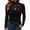 Black, variant on Womens Lace Mock Neck Top Half High Collar Mesh Long Sleeve Base Layer Winter Blouse