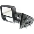 thumbnail image 4 of Kool Vue Towing Mirror Compatible With 2004-2014 Ford F-150 Left Driver Side w/ Blind Spot Corner Glass Textured Black, 4 of 7