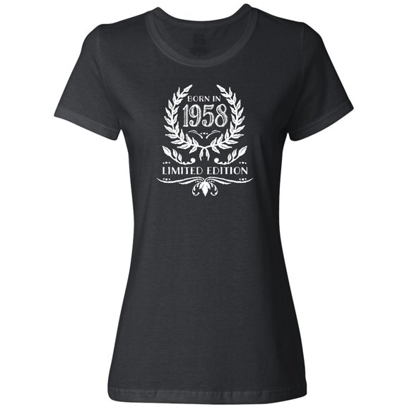 Inktastic Born in 1958 Limited Edition Women's T-Shirt