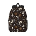 thumbnail image 1 of Lukts Pirate Skulls Pattern 15 Inch Student Backpack, Waterproof Laptop Backpack with Adjustable Shoulder Straps, Lightweight Travel, Campus Backpack, Unisex, 1 of 6