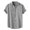 Dark Gray, variant on Men's Short Sleeve Summer Tshirts Lapel Button Down Color Block Short Sleeve T-Shirt Slim Fit Cool Vacation Button Down Lapel Shirts