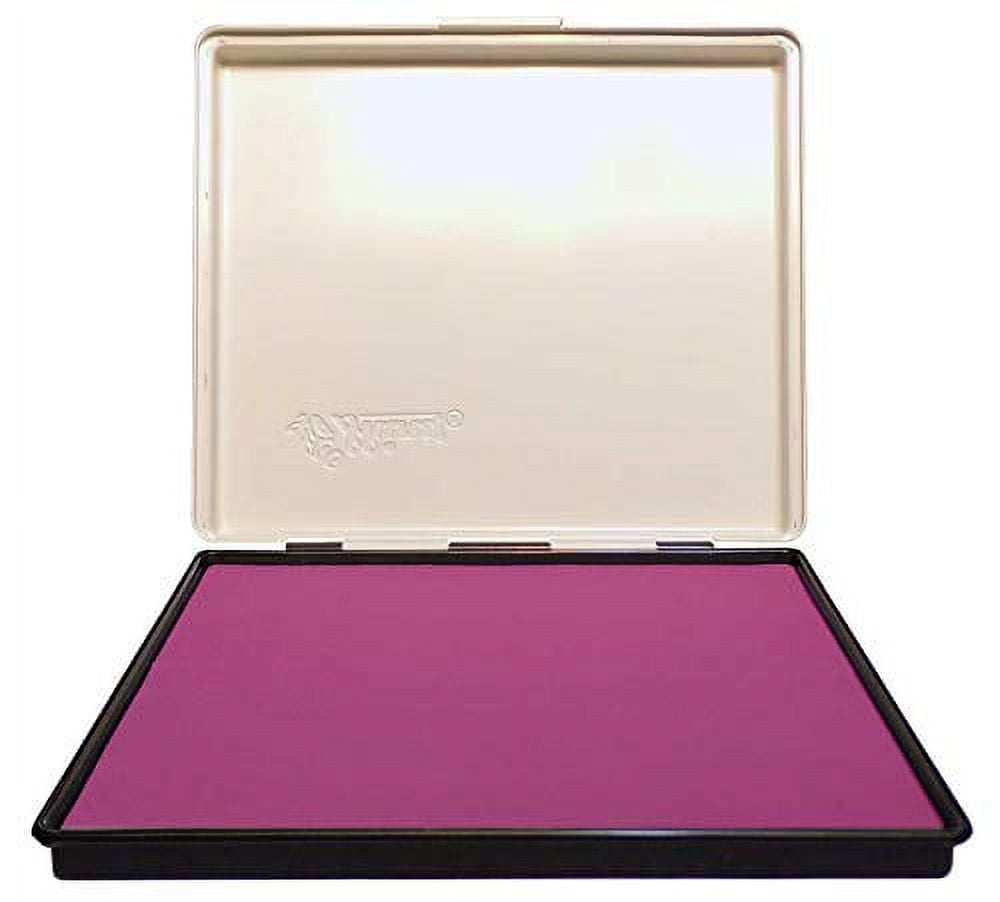 Infusion 7" x 8" Extra Large Industrial Stamp Ink Pad, Your Go to Large Stamp Ink Pad for Bright Color, Even Coverage and Durability, Fuchsia Stamp Pad