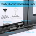 thumbnail image 4 of GHSDFBB Window Locks,6 Sets Sliding Window Locks With Key for Vertical & Horizontal Sliding Windows Doors,Easv to Install,Adjustable Security Window Lock for Patio Bedroom Home and Office (Black, 4 of 7