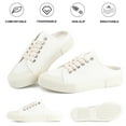 thumbnail image 2 of JENN ARDOR Women Canvas Mules Memory Foam Clipper Fashion Sneakers Comfortable Slip-On Mule Low Top Backless Holiday Walking Shoes, 2 of 8