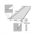 thumbnail image 2 of 12" Lens Diffuser Under Cabinet Replacement Cover 2-3/4" x 1-1/8" x 12" Angled Edge, 2 of 5