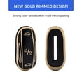 thumbnail image 4 of OFFCURVE Tesla Key Fob Cover, TPU Car Key Case for Tesla Model 3 Model Y Model S,Full Protection,Black Gold, 4 of 5