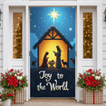 thumbnail image 6 of Nativity Scene Christmas Banner Religious Decoration Star Design Joy Message for Holiday Celebration Indoor Display Festive Event, 6 of 9