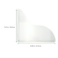 thumbnail image 5 of RENACLIPY Clear Acrylic Bath Tub Drip 1 Pair Splashproof Flat Design Bathroom Accessory, 5 of 8