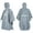 Gray, variant on Waterproof Reflective Raincoat Hooded Poncho for Men and Women, Packable Black Rainwear