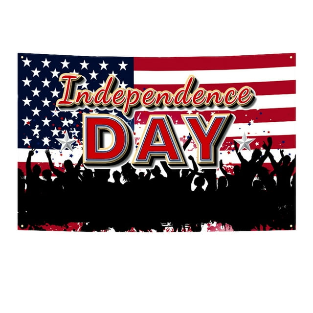 EGNMCR Room Decor,, Independence Day Decorations Congratulations Independence Day Banner Holiday Party Decorations Hanging Flags Patriotic Decorations Photo Backdrops Independence Day Decorations