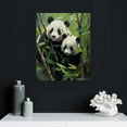 thumbnail image 4 of JEUXUS Chinese style bamboo panda poster canvas wall art oil painting printing fun cute animal Room Decor, 4 of 4