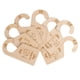 thumbnail image 1 of Juego de 7 piezas de perchero divisor para ropa de bebé, perchas divisoras de tamaño para regalos de bebé, perchas de madera para ropa de bebé, 1 of 9